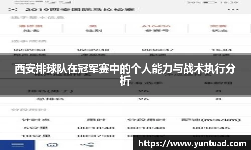 西安排球队在冠军赛中的个人能力与战术执行分析